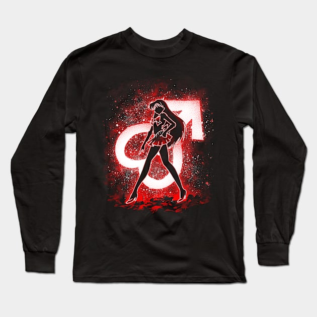 Warrior Mars Long Sleeve T-Shirt by alemaglia